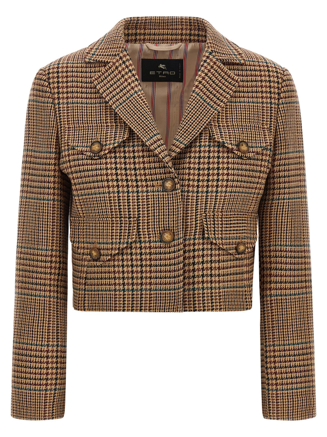 Etro Prince Of Wales Blazer BlazerS - Marrone | 2bdb432836536fdbc3a30d0f9cbaecc9334ee477