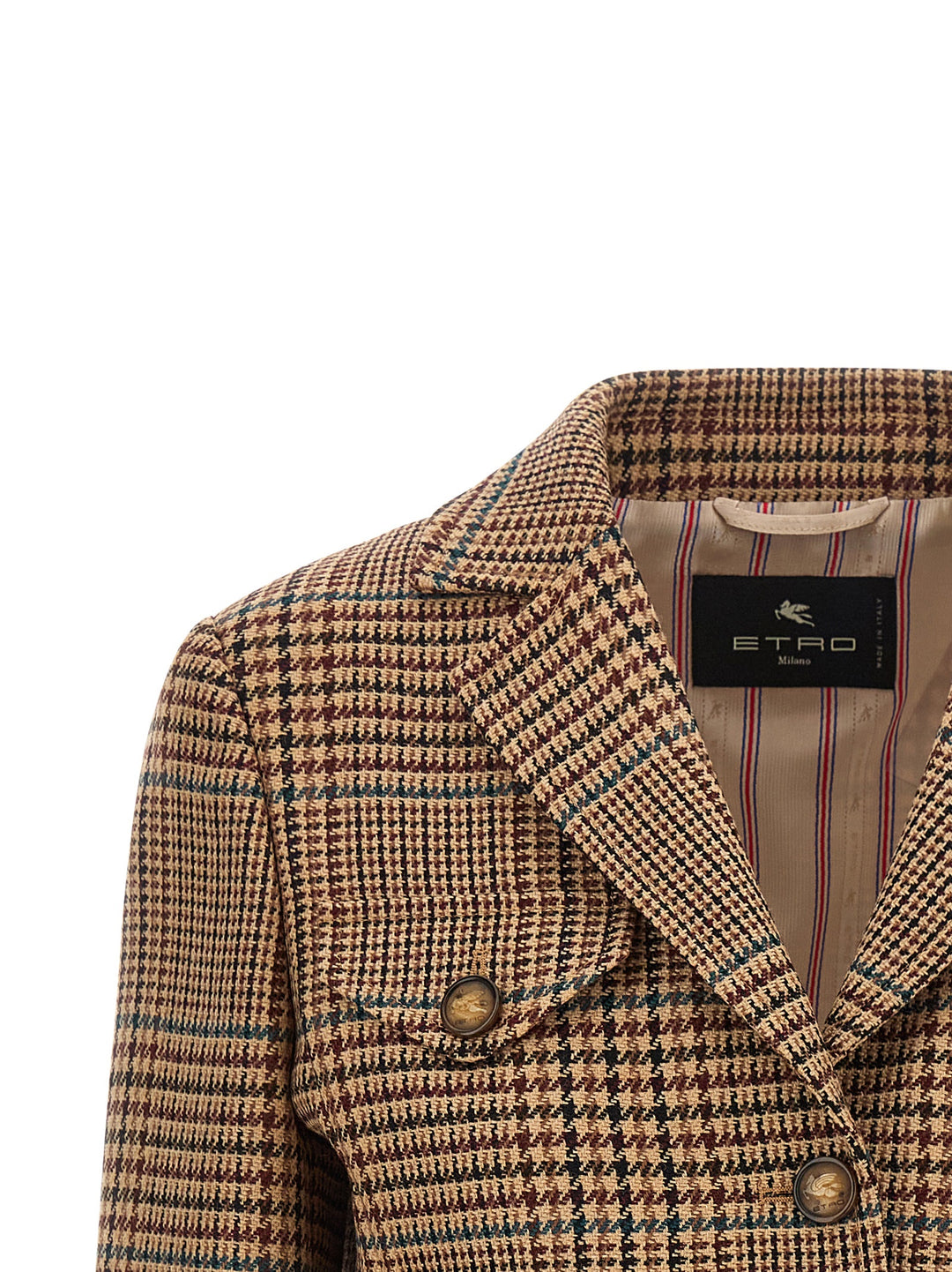 Etro Prince Of Wales Blazer BlazerS - Marrone | 7da261405c3789065ee5ba9bb5a9da353eb92cda