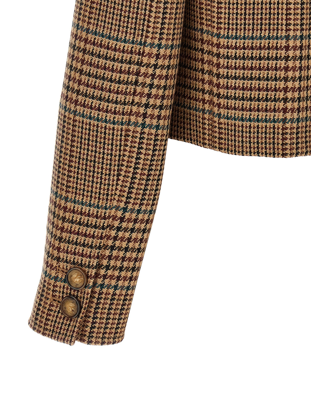 Etro Prince Of Wales Blazer BlazerS - Marrone | 1848d77b1a958136098d5615e9f7f42505c67d24
