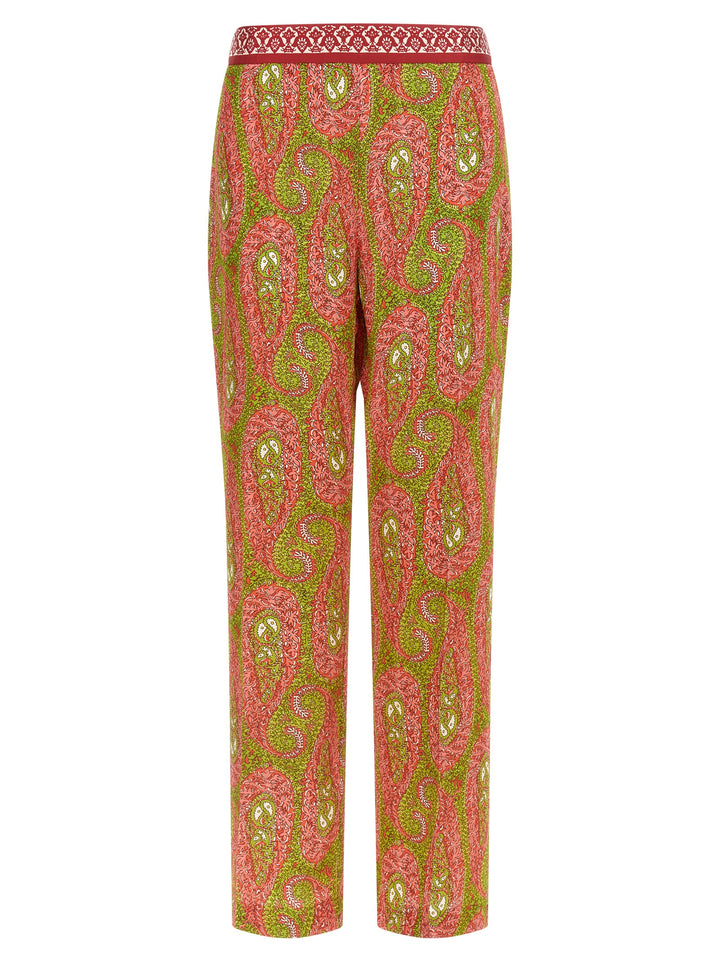 Etro Paisley Foliage Pantaloni - Multicolor | 40435a9e0062828506d1dfb272f8ca9b0917dd2d