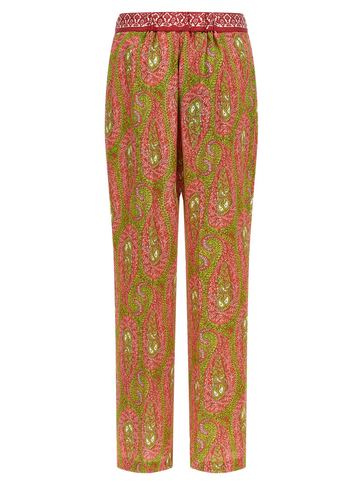 Etro Paisley Foliage Pantaloni - Multicolor | c4c6b6f163b79234fb683ce78464d8f74d978c00