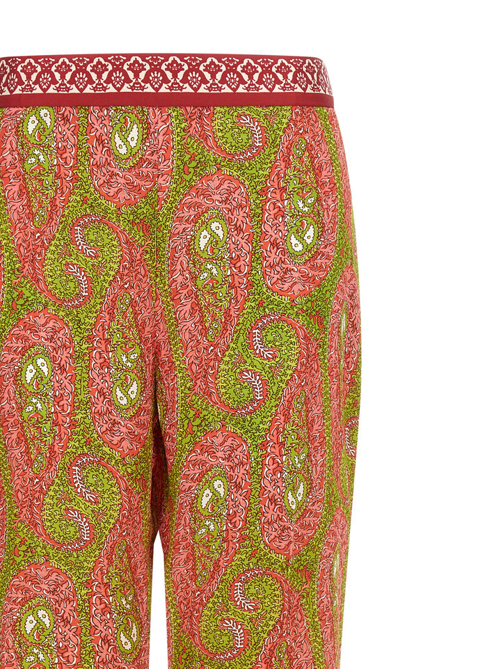 Etro Paisley Foliage Pantaloni - Multicolor | 715623327648aca7837c97aaded07066b078b3ad