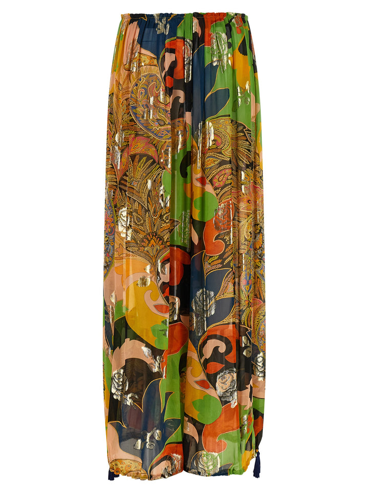 Etro Silk Pantaloni - Multicolor | 13daba3f51f1ab07089852eecf61d17160cdad17