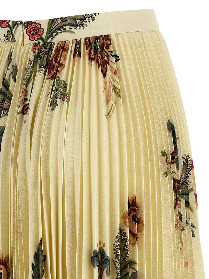 Etro Pleated Midi Skirt Gonne - Multicolor | fd5943868006609f6feb1d101fe77f093dd99949