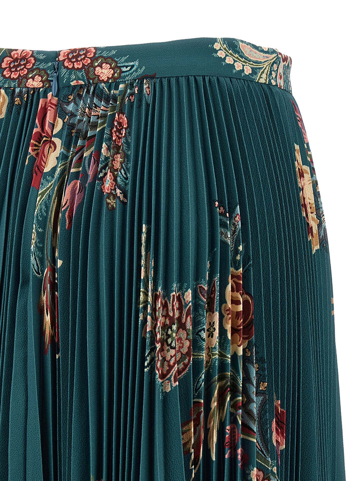 Etro Pleated Skirt Gonne - Multicolor | 88a1573bf0b67da8f08f4957688ffd9a656748ce
