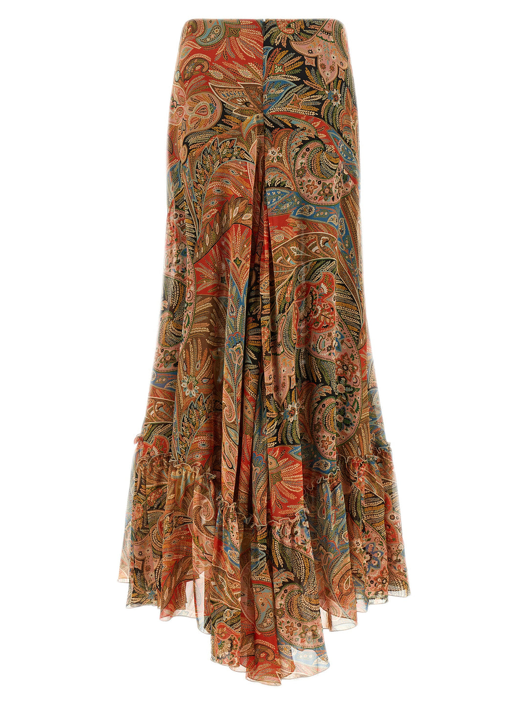 Etro Paisley Foliage Skirt Gonne - Arancione | 034f82064a16490e234a4ede368f4bbb2117fc58