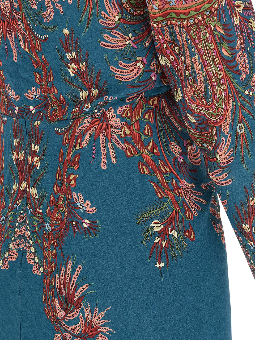 Etro Floral Printed Dress Abiti - Blu | c9a44ee4018e49549d4386420ca884432c8fcbf0