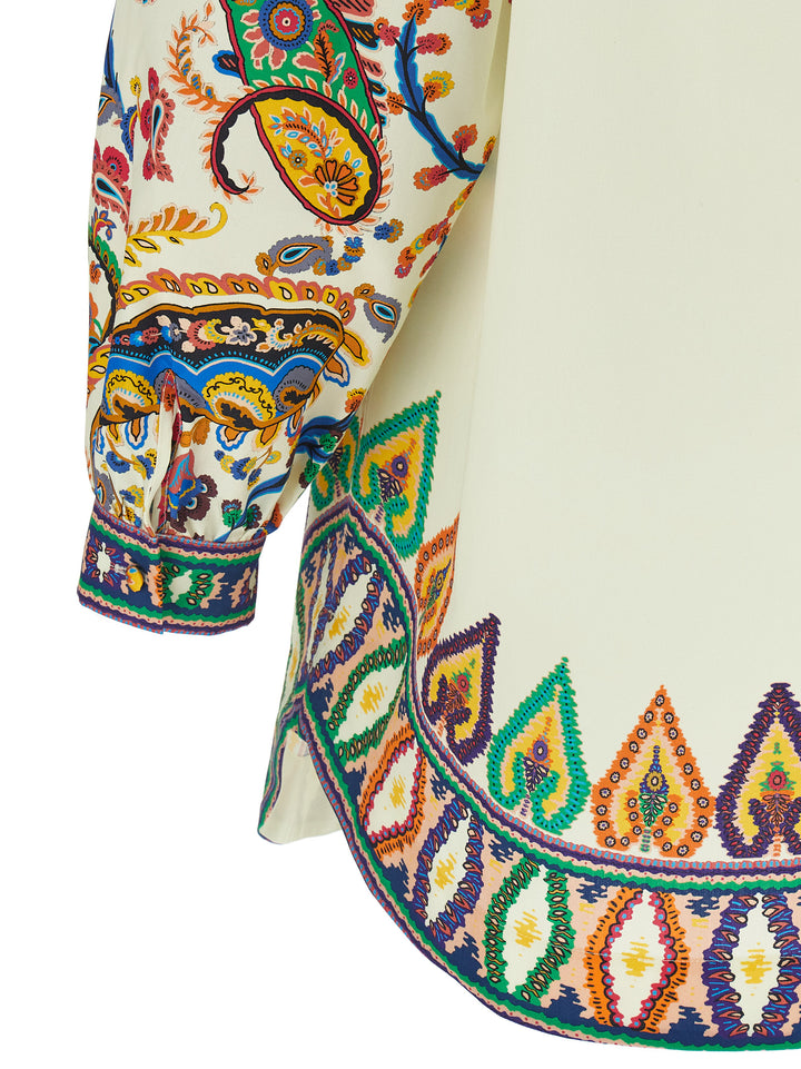 Etro Printed Poplin Dress Abiti - Multicolor | 216c3e5b0fcc5251a5ff6ec0ab8fd4f98e0ae79e
