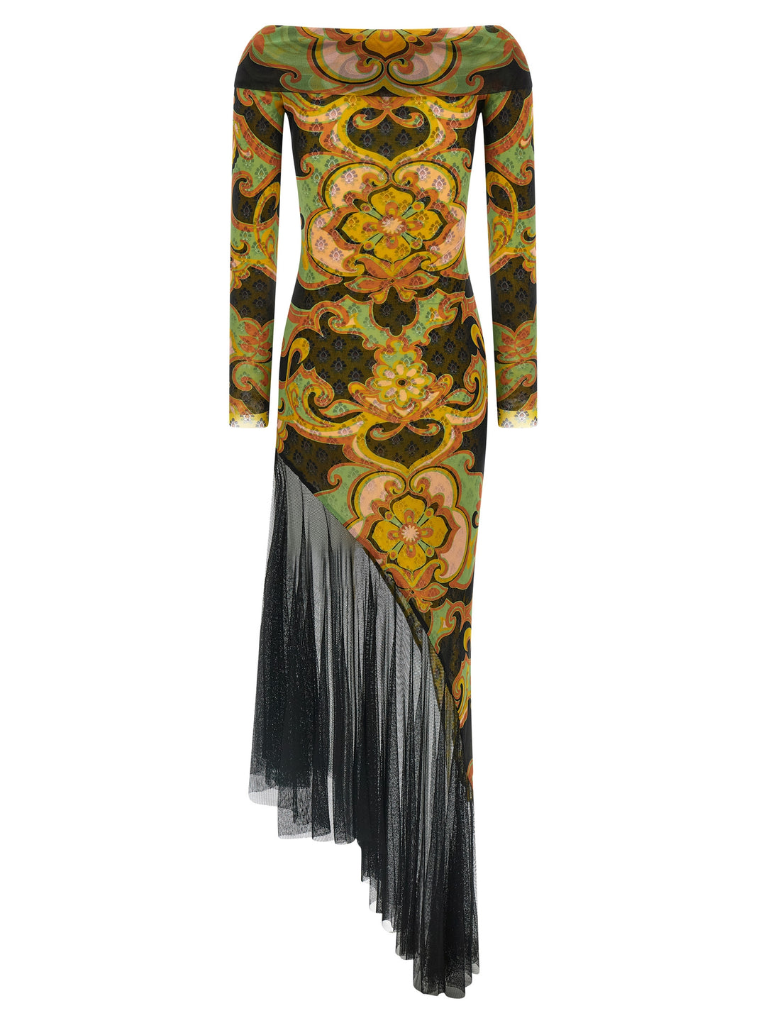 Etro Asymmetric Double Layer Dress Abiti - Multicolor | 3cc8893179650025793b3a01c242ae6080cb7a63