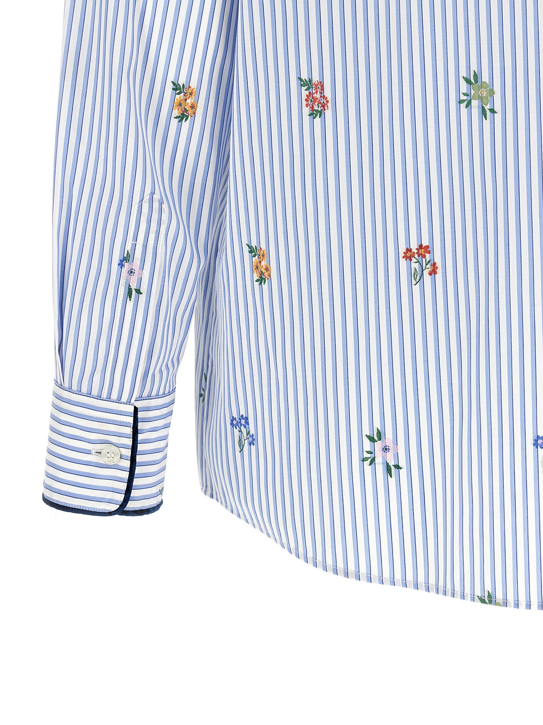 Etro Floral Embroidery Shirt Camicie - Celeste | e73c4b056e696ef131e70ac6cd6d489787f3a46a