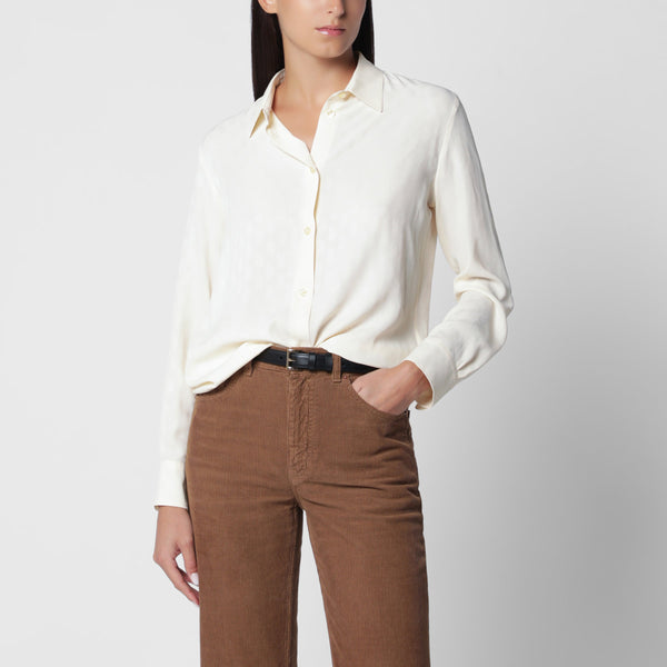 Paisley Multicolour Silk-Blend Jacquard Shirt