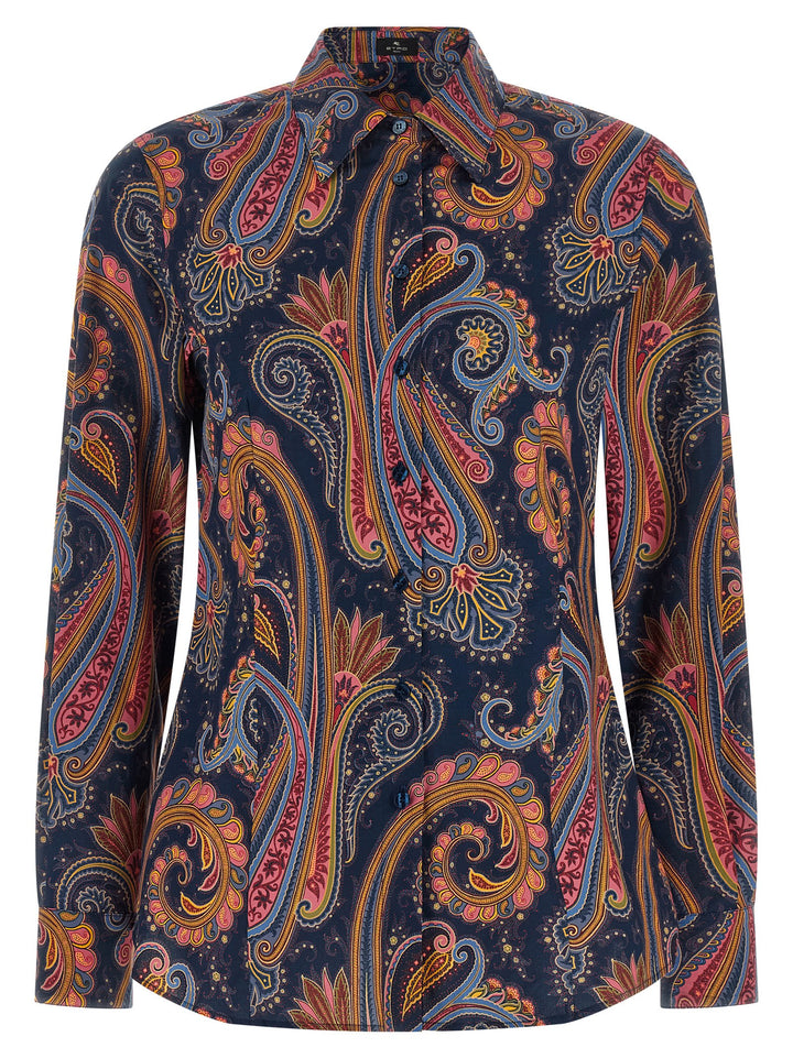 Etro Floral Paisley Shirt Camicie - Blu | 1d8fdf405489190870350822ed43eb966f65ad9e