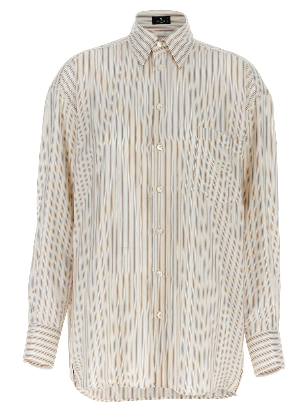 Etro Logo Embroidery Striped Shirt Camicie - Multicolor | d47efa5da3d01cadce0c6b9bf9b4a729cab23da9