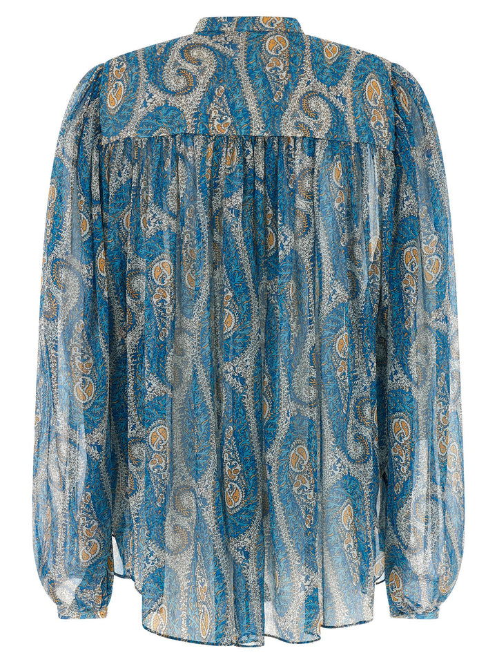 Etro Silk Shirt Camicie - Celeste | 4f9c9b9e30864070e6a788c7356951a2629d6d0c