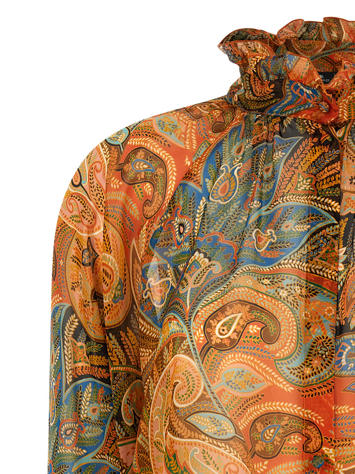Etro Chiffon Shirt Camicie - Multicolor | 3cfa5f8623437fa0f06718cffcf98b13c97b536c