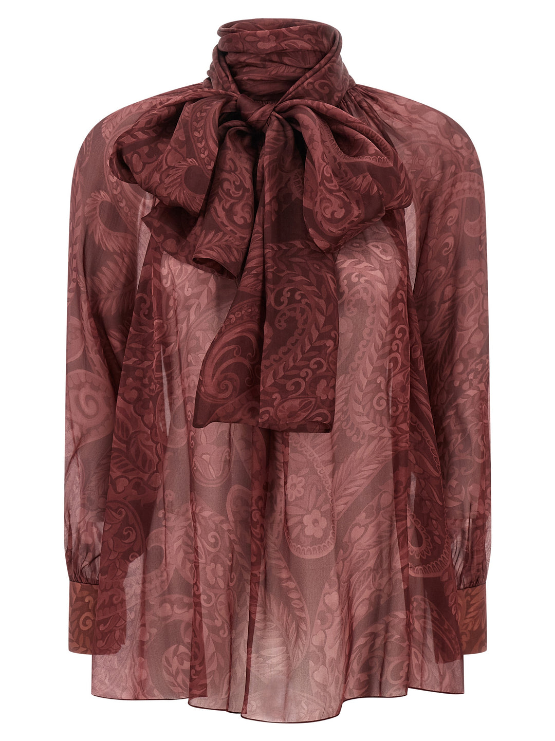 Etro Bow Blouse Camicie - Bordeaux | 79b1e5556e9d7abe97ee8f5be7cadde22ed6ecfb