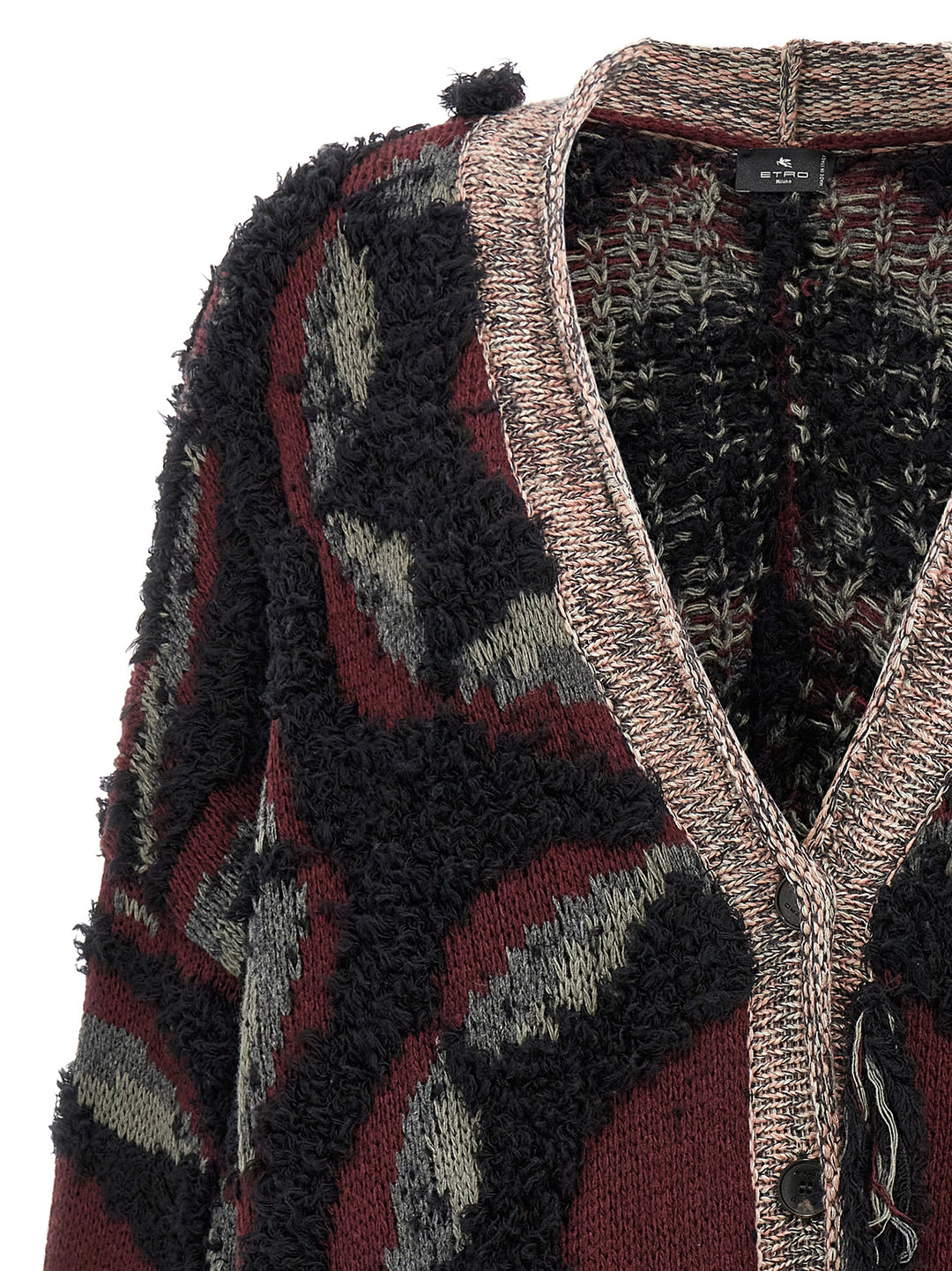 Etro Fringed Oversized Cardigan Maglioni - Multicolor | f0823bbaebb017f15598b3d1f0ee84ea5067fa3e