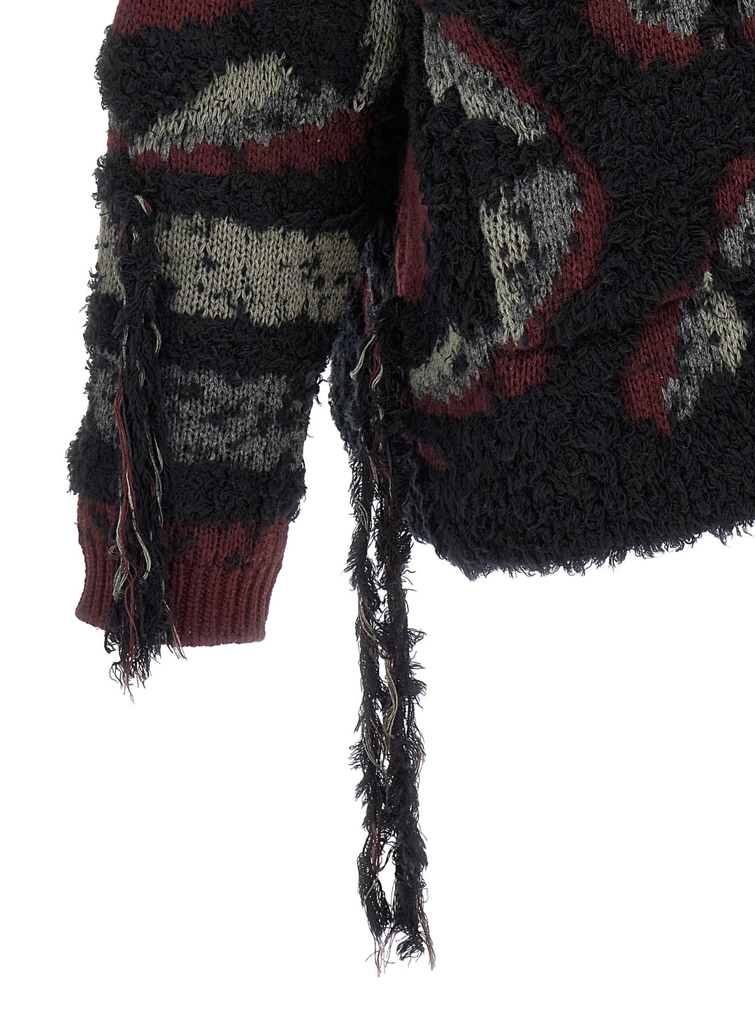 Etro Fringed Oversized Cardigan Maglioni - Multicolor | 3a93ee5f12e5cbb98743c9045e8280f47dcd1fb5