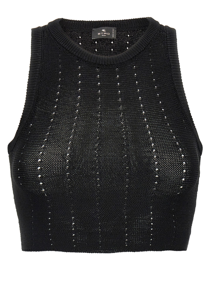Etro Crop Top Top - Nero | 0de7e77b2418e845b7d9dac6dc77e7e3a8211293