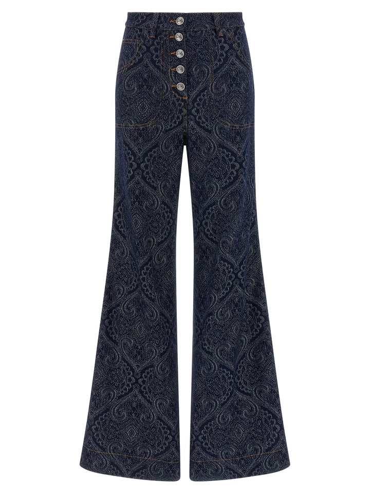 Etro Jacquard Jeans - Blu | faeb4508a0a0e3014a32ceff9efa4c053f1bdf71