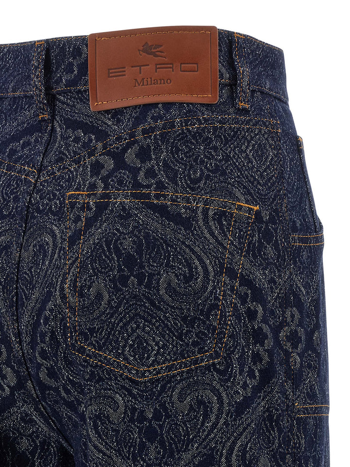 Etro Jacquard Jeans - Blu | c28aa91e49ec269907dc81f595ca06383b2b29ae