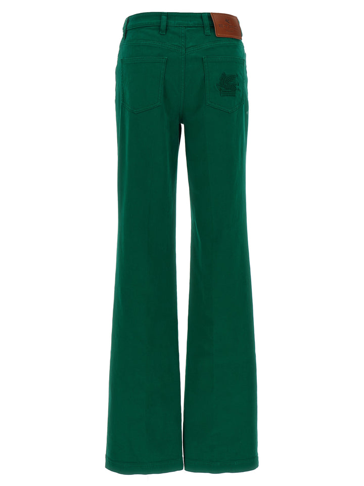 Etro Cotton Trousers Pantaloni - Verde | 14f6e32be7c3d880af0cb7f4025147fa3e96866a