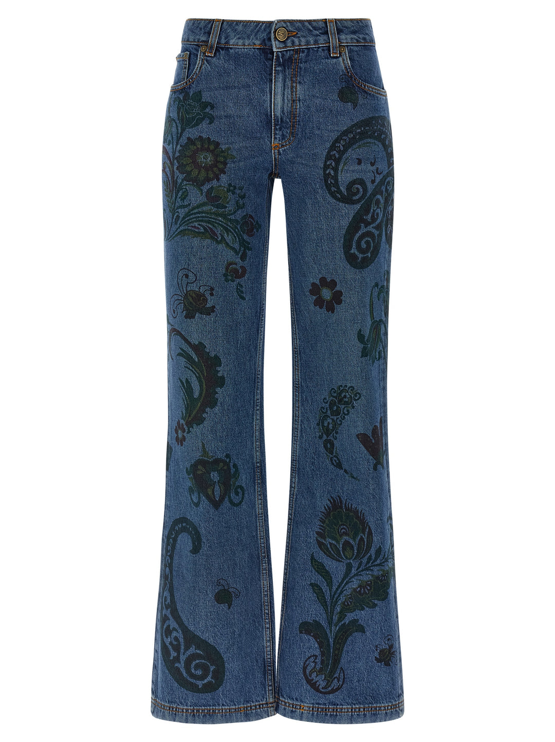 Etro Paisley Print Jeans - Multicolor | 54f25b457c9a2a9a84f8f7da3fe9e844057ba086