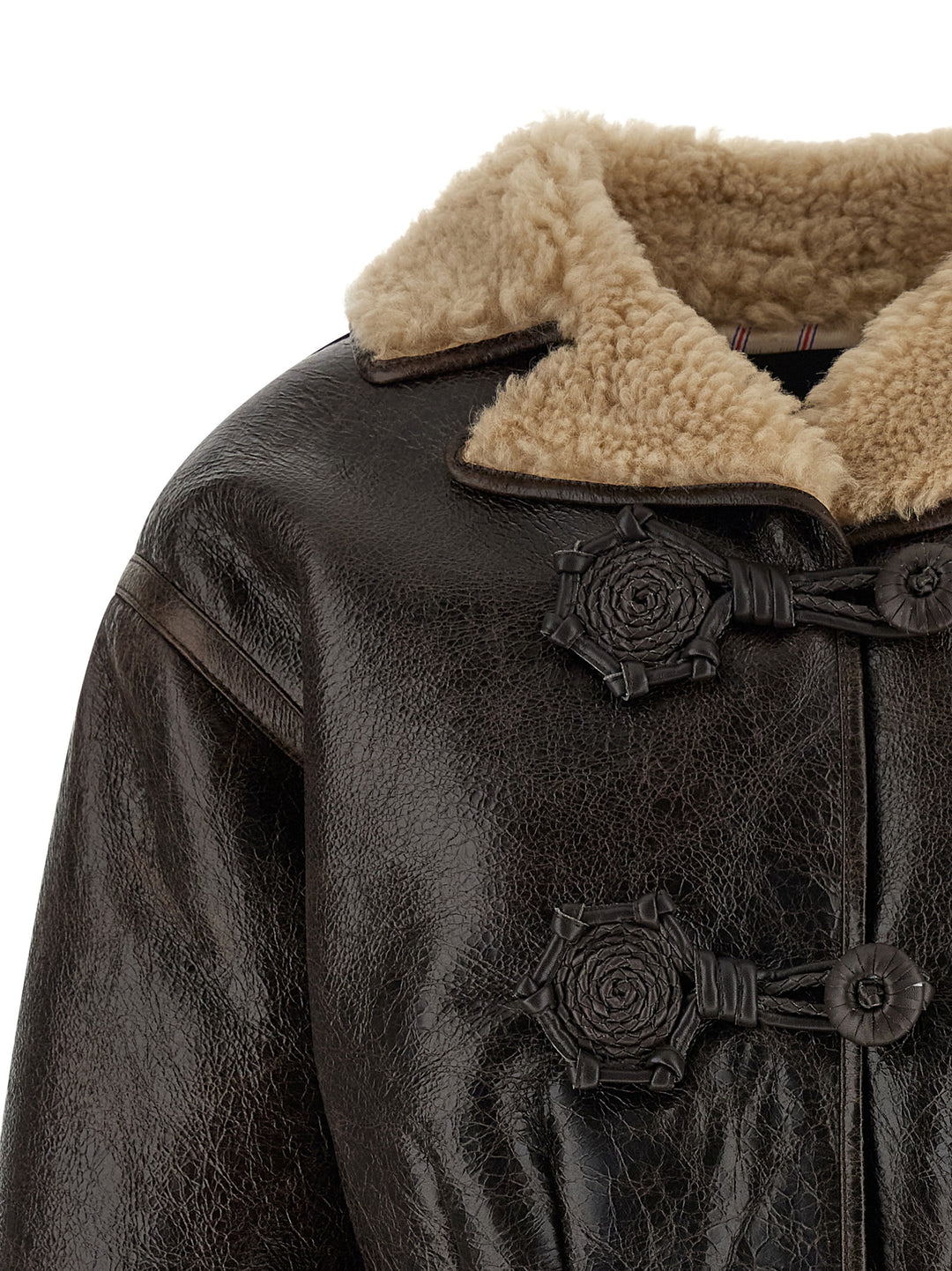 Etro Wool Insert Sheepskin Jacket Pellicce - Marrone | a5d117fd102eb8056a6f4537bcdce03c48955d78
