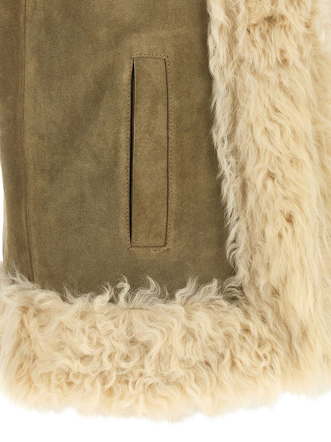 Etro Peacock Embroidery Vest Pellicce - Beige | 0396906f5b7e90b19732f8c97e6459515f795602