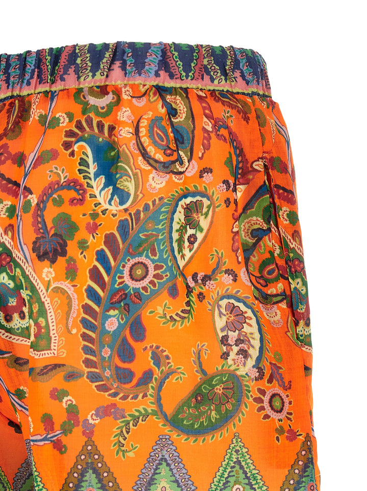Etro Ramie Shorts Bermuda e Short - Arancione | 884624fd1e6b762dd9a67f2b6e4464b1f26fbd1d
