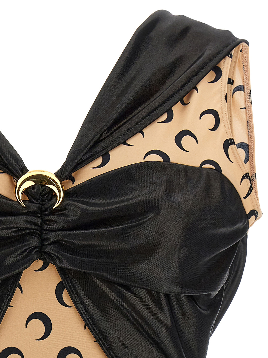 Marine Serre Logo Bodysuit Top - Nero | aa3d4af1c725e8ecb9379f1554030805d1b47cd0