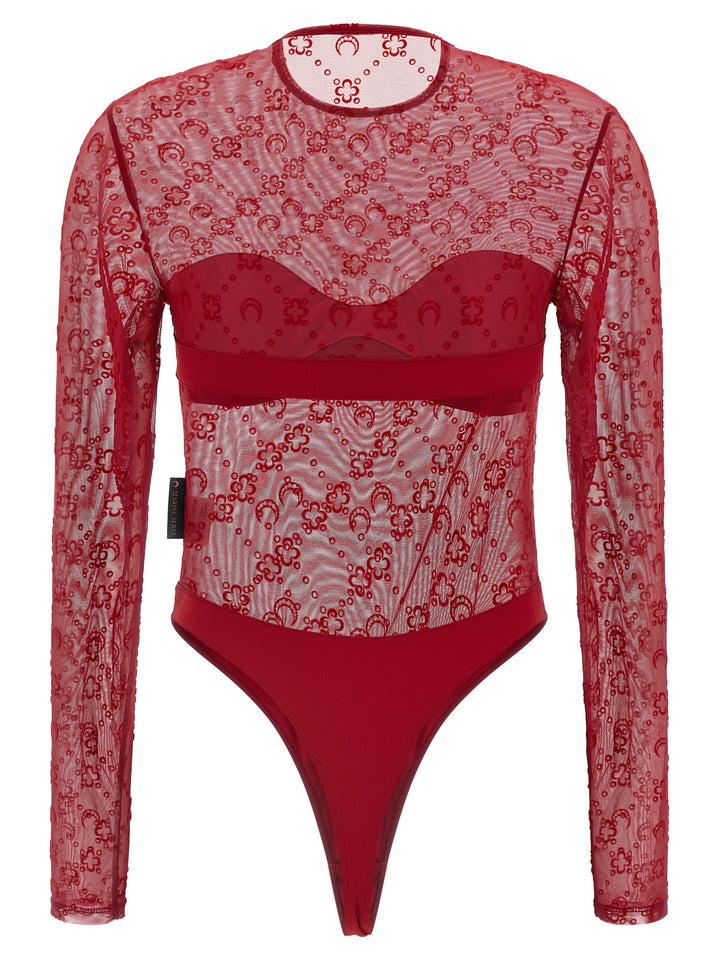 Marine Serre Moonogram Top - Rosso | f18770701bf34a5d5125380768fbca38c3613cdd