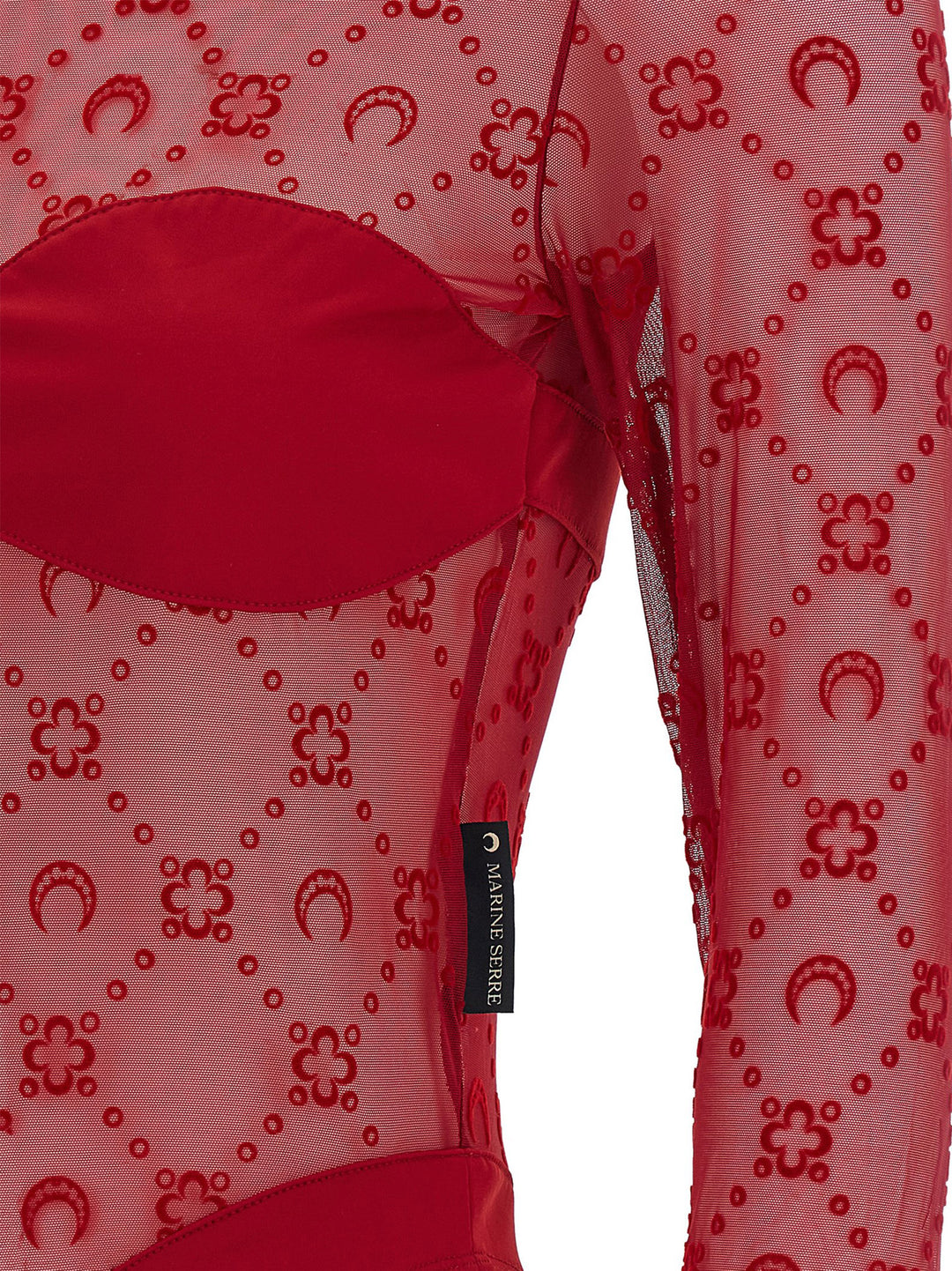 Marine Serre Moonogram Top - Rosso | 6943bae1292035916666672b2dd0a4918fed924a