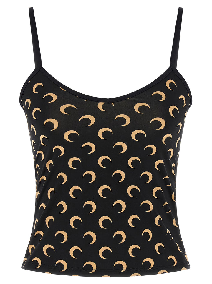 Marine Serre All Over Moon Top - Nero | a38b3e63311a22e044520324d875d08db4be4437