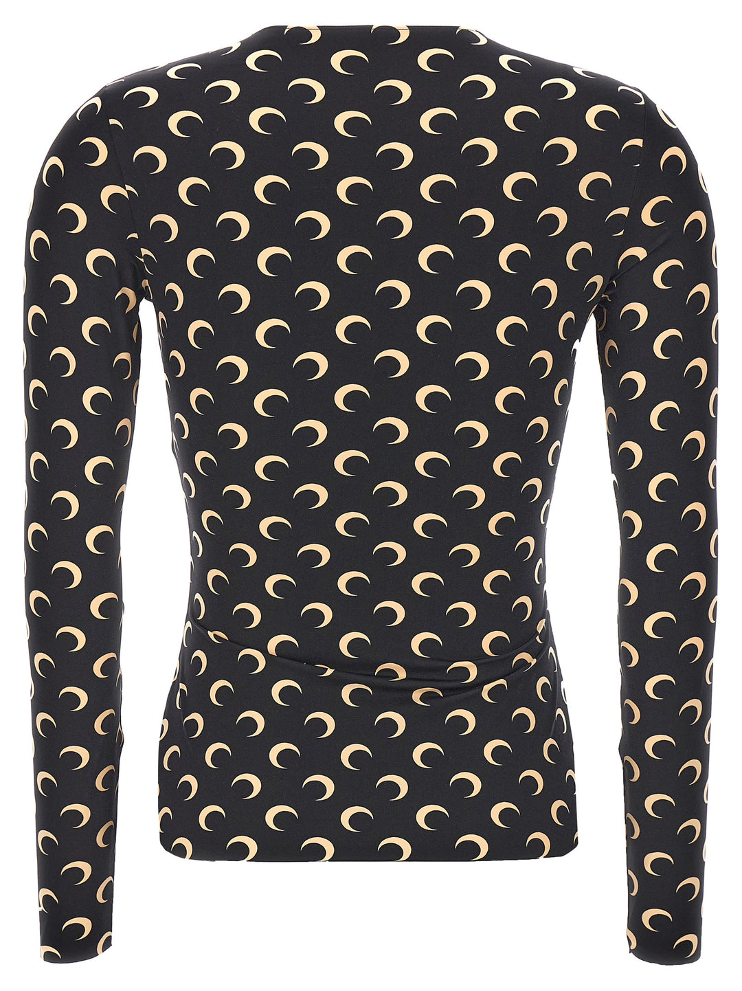 Marine Serre Moon Printed Jersey T shirt - Nero | 2b53ddff789b04f52ce36f67bdafe8fbc01e69c7
