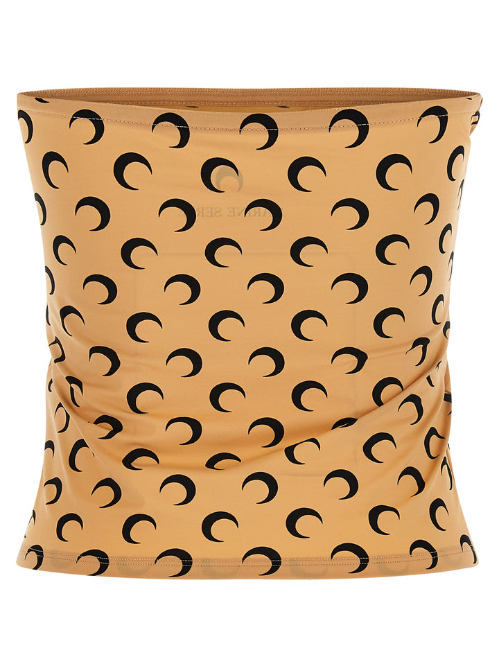 Marine Serre All Over Moon Top - Beige | fbc6c3c72e0d7025226ec3654d9af49052d3183b