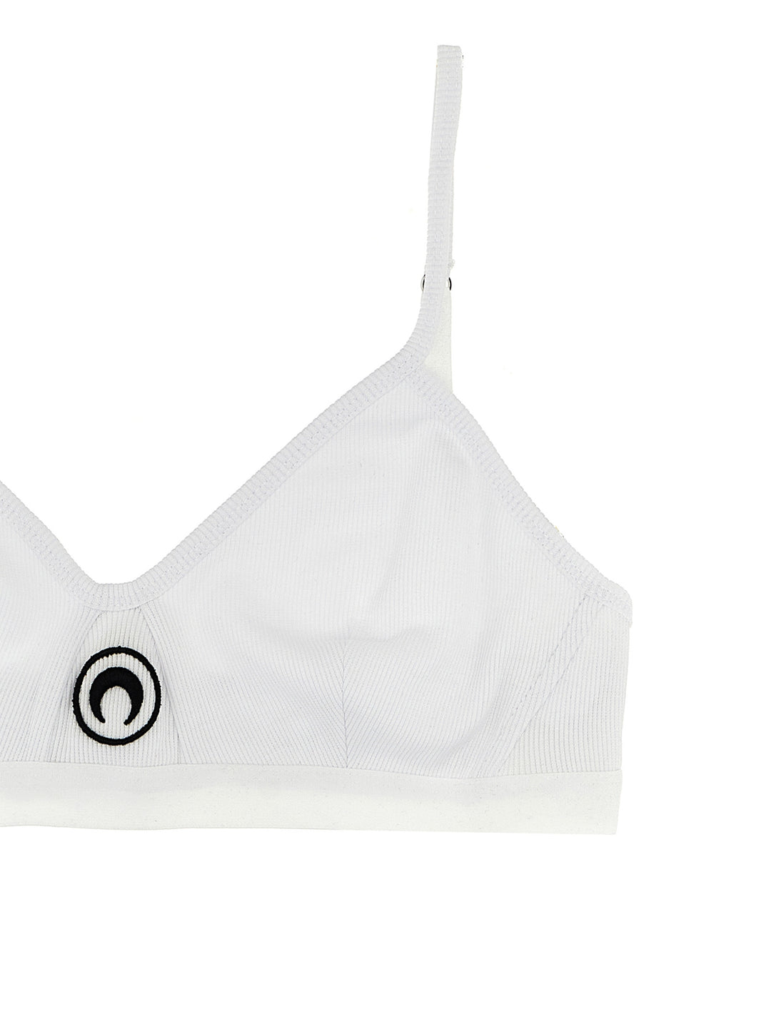 Bra With Embroidered Logo Intimo Bianco