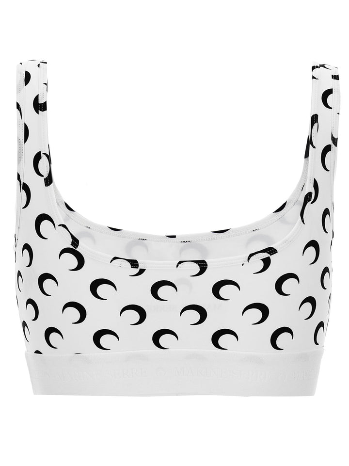 Marine Serre Moon Top - Bianco/Nero | 5a4d392bfd6480be0435dc6ef2013404c81a5f28