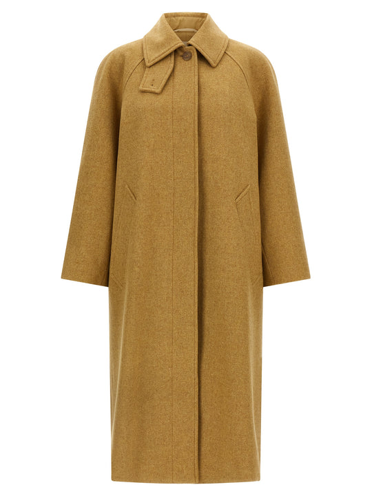 Wool Coat Trench E Impermeabili Beige