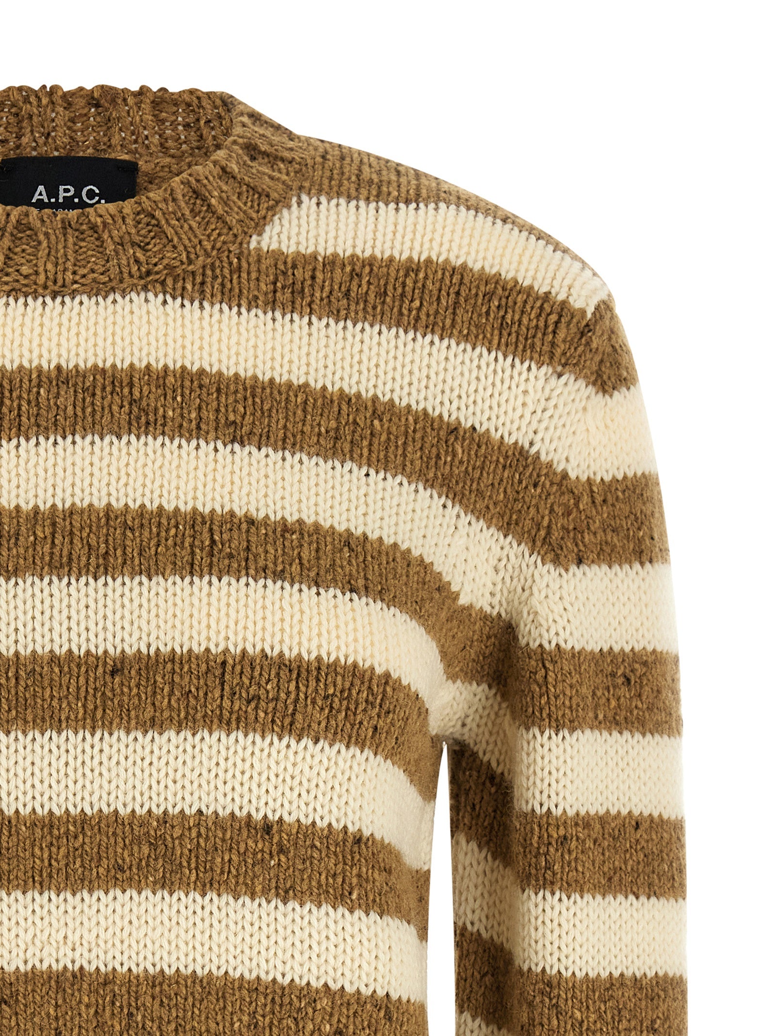 A.P.C. Striped Sweater Maglioni - Marrone | 3ceb580a1ded74feff598b15a2da5660fd30464e