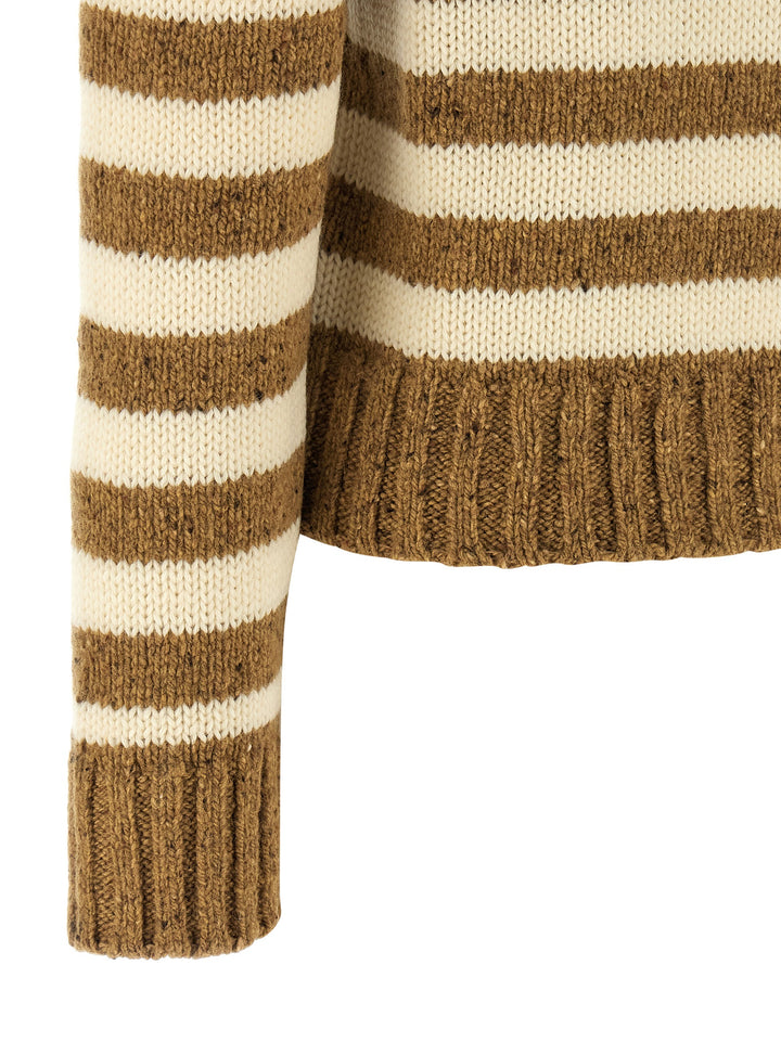 A.P.C. Striped Sweater Maglioni - Marrone | ed77aa558f588bdb5dc0bff55d9af5e9f105c748