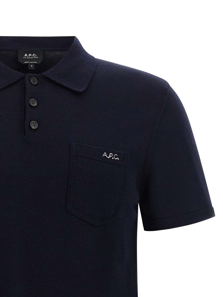 A.P.C. Gide Polo - Blu | c15b4dd9963cc0812f2677665f1bff2156a9f968