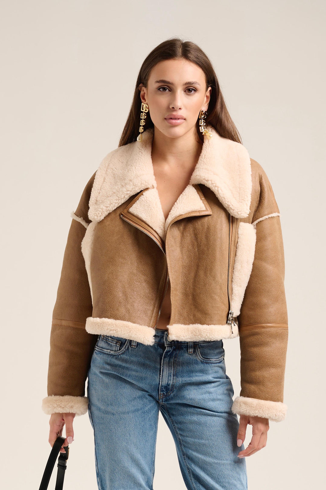 Giacca Mous Marrone in Pelle