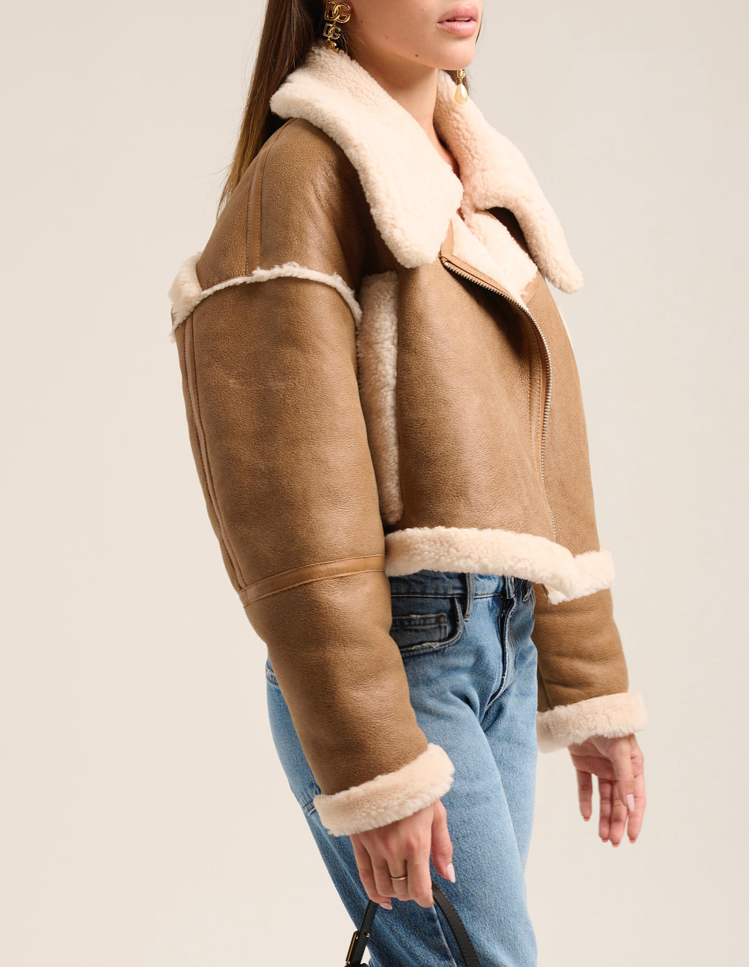 Giacca Mous Marrone in Pelle