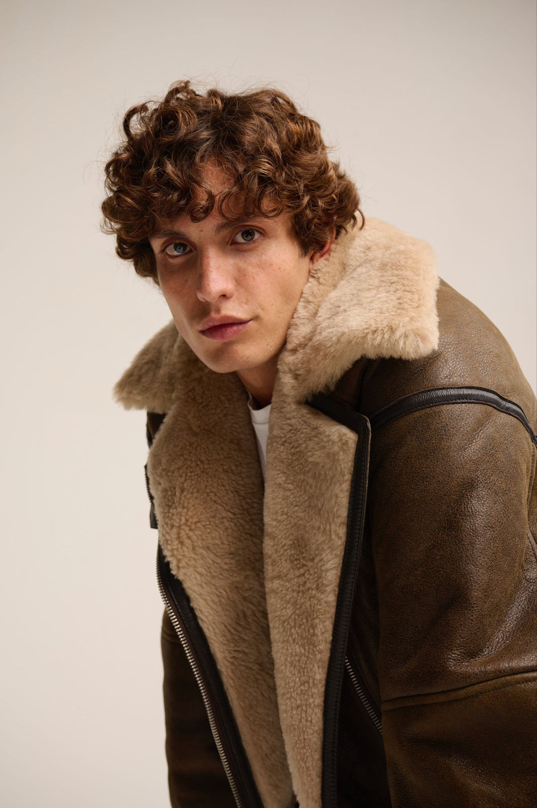 Giacca Jean Marrone in Pelle Uomo