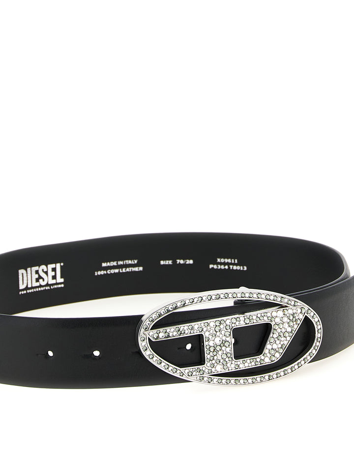 Diesel B-1dr Strass Cinture - Nero | c8c685ddf93c8c9aba9edc5b2ab60da65757bf32
