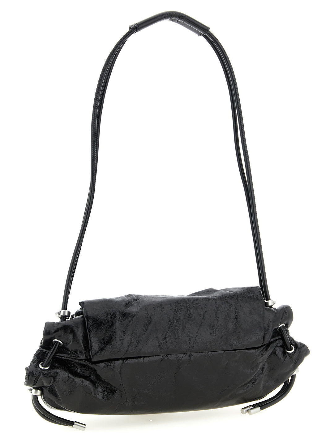 Diesel Scrunch-D Shoulder S Borse a Spalla e Tracolla - Nero | 77aa207c0739ed01e4a292d3175f219e0ae12698
