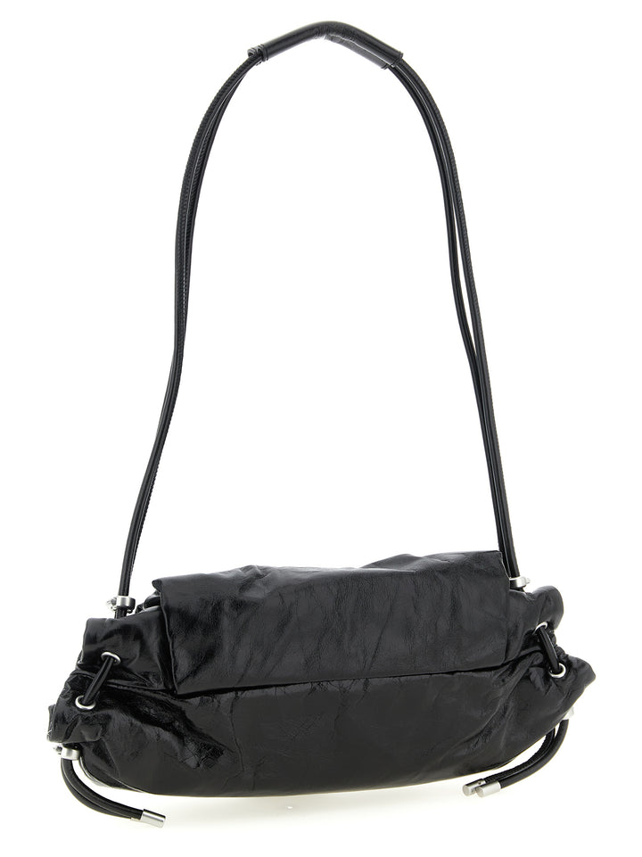Diesel Scrunch-D Shoulder S Borse a Spalla e Tracolla - Nero | 77aa207c0739ed01e4a292d3175f219e0ae12698
