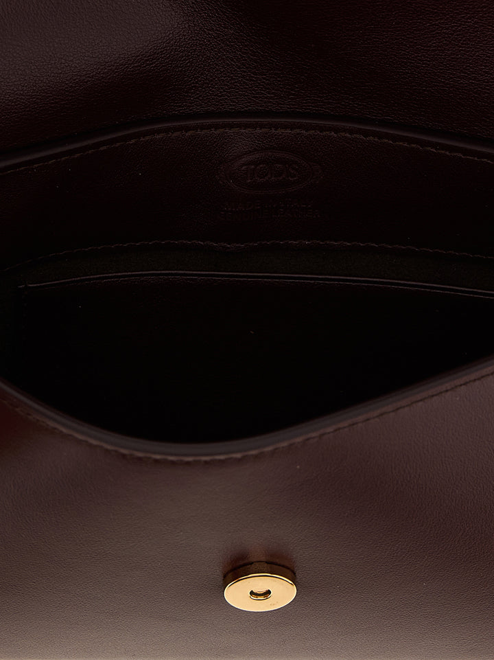 Tod'S Mini Leather Shoulder Strap Borse a Tracolla - Marrone | 28384c0966b3ff5ff57806e0b32305f477623d00