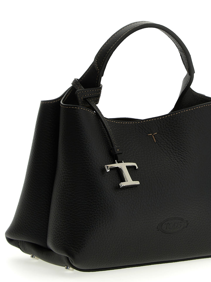 Tod'S Micro Leather Handbag Borse a Mano - Nero | f3ebbaaff8d36664c7edb9af35a89ed30082fffd